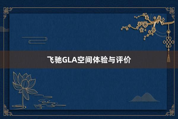 飞驰GLA空间体验与评价